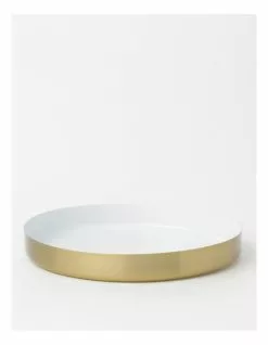 Heritage Heirloom Aura Round Serving Tray White