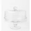 Heritage Ribbed Cake Dome And Stand 25.5x25cm