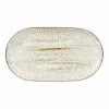 Robert Gordon Christmas Collection Oval Tray - White With Black Speckle