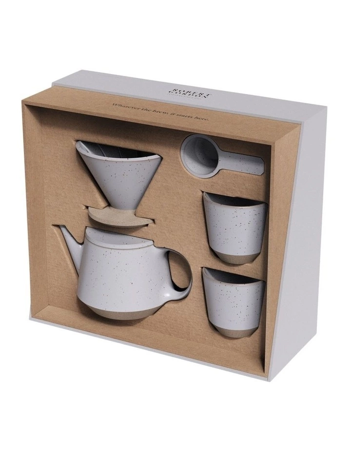 Robert Gordon Ritual Collection Coffee Set - Matt Grey Blue with raw speckled clay 3 Robert Gordon Ritual Collection Coffee Set - Matt Grey Blue with raw speckled clay - Image 3