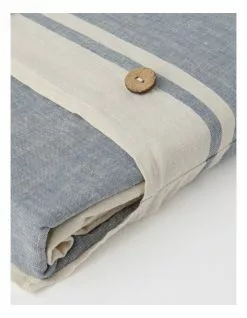 Australian House & Garden Yarn Dyed Linen Tablecloth - Denim Blue -Dining Sales 830028700 3 720x928