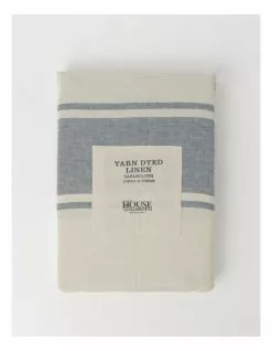 Australian House & Garden Yarn Dyed Linen Tablecloth - Denim Blue -Dining Sales 830028700 4 720x928