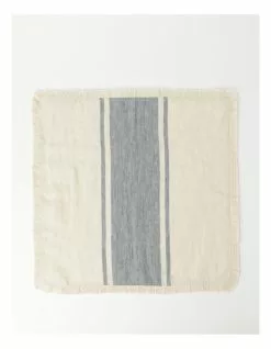 Australian House & Garden Yarn Dyed Linen Napkin Set Of 4 - Denim Blue