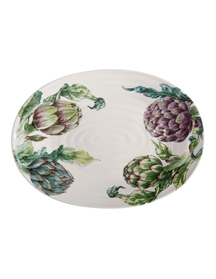 Casa Domani Carciofi Oval Platter 45x33cm 1 Casa Domani Carciofi Oval Platter 45x33cm