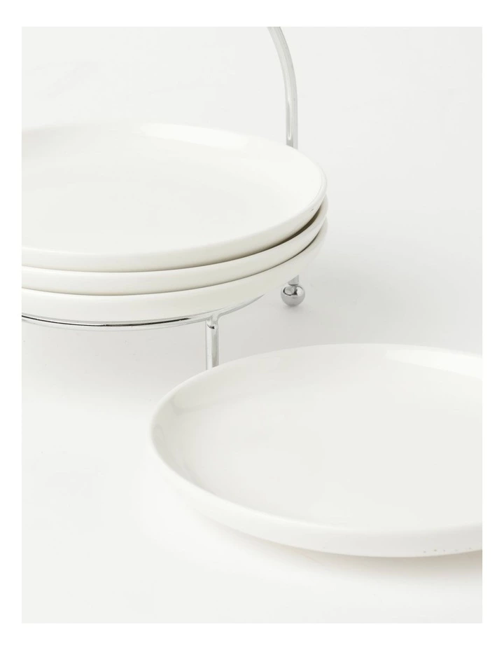 Heritage Tea Party Serving Stand Set Of 4 Plates 2 Heritage Tea Party Serving Stand Set Of 4 Plates - Image 2