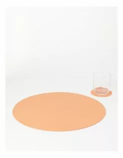 Vue Washable Paper Placemat - Peach -Dining Sales 833565880 3 720x928