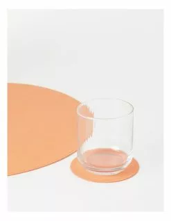 Vue Washable Paper 4pk Coaster- Peach -Dining Sales 833565970 3 720x928