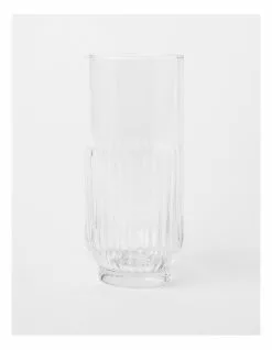 Heritage Mable Large Ribbed tumbler 395ml Set Of 6