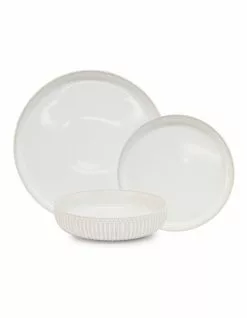 Salt&Pepper Amana Dinner Set - 12 Piece - White