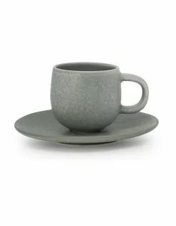 Salt&Pepper Hue Espresso Cup & Saucer - 85ml - Leaf