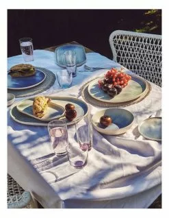 Salt&Pepper Kanoko Dinner Plate - 27cm - Blue -Dining Sales 848594350 3 720x928