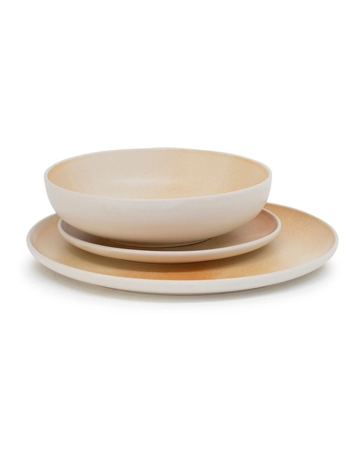 Salt&Pepper Kanoko Dinner Set - 12 Piece - Caramel 2 Salt&Pepper Kanoko Dinner Set - 12 Piece - Caramel - Image 2