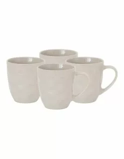 Salt&Pepper Napier Mug Set - 330ml - Set Of 4 - Natural