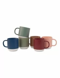 Salt&Pepper Prism Mug - 330ml - Set Of 6