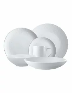 Maxwell & Williams Dalston Dinner Set 16pc with Serving Set 2pc Boxed