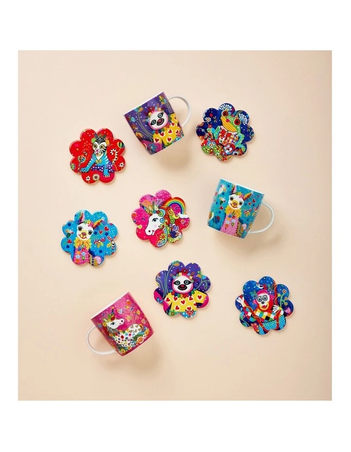 Maxwell & Williams Donna Sharam Rainbow Jungle Plate 16cm Slow Walker Gift Boxed 2 Maxwell & Williams Donna Sharam Rainbow Jungle Plate 16cm Slow Walker Gift Boxed - Image 2