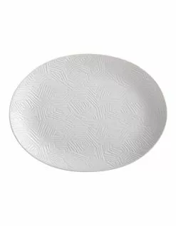 Maxwell & Williams Dune Oval Platter 36x27cm White Gift Boxed