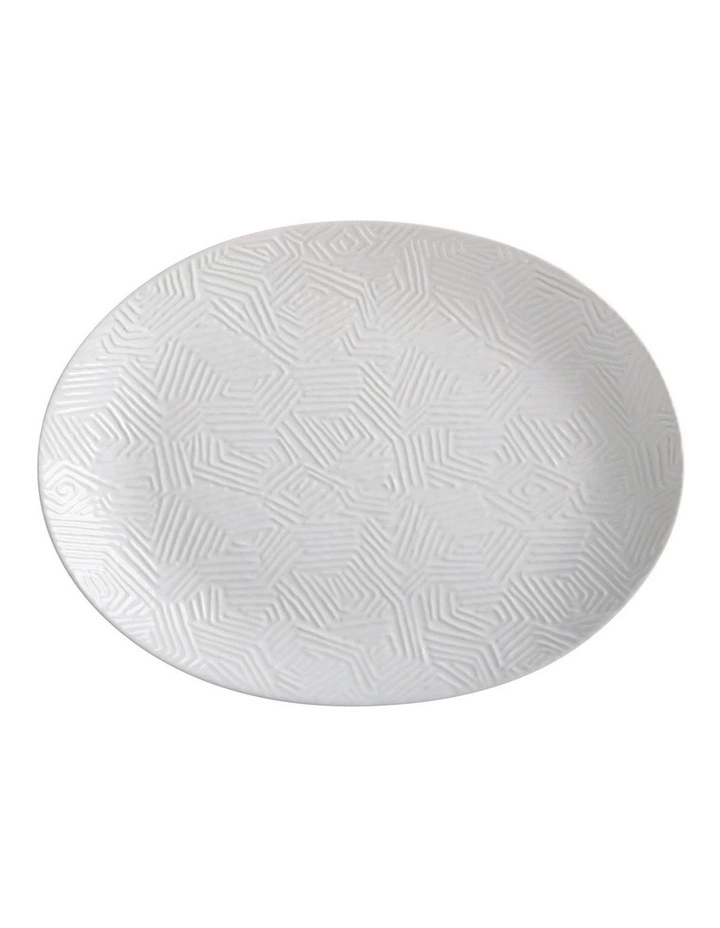 Maxwell & Williams Dune Oval Platter 36x27cm White Gift Boxed 1 Maxwell & Williams Dune Oval Platter 36x27cm White Gift Boxed