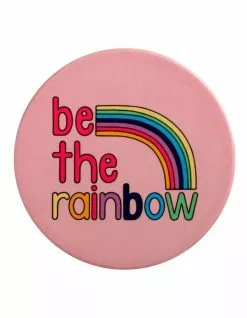 Maxwell & Williams Kasey Rainbow Be Kind Ceramic Coaster 10cm Be The Rainbow