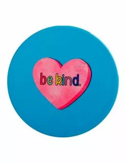 Maxwell & Williams Kasey Rainbow Be Kind Ceramic Coaster 10cm Be Kind
