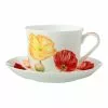 Maxwell & Williams Katherine Castle Floriade Breakfast Cup & Saucer 480ML Poppy Gift Boxed