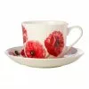 Maxwell & Williams Katherine Castle Floriade Breakfast Cup & Saucer 480ML Ranunculus Gift Boxed