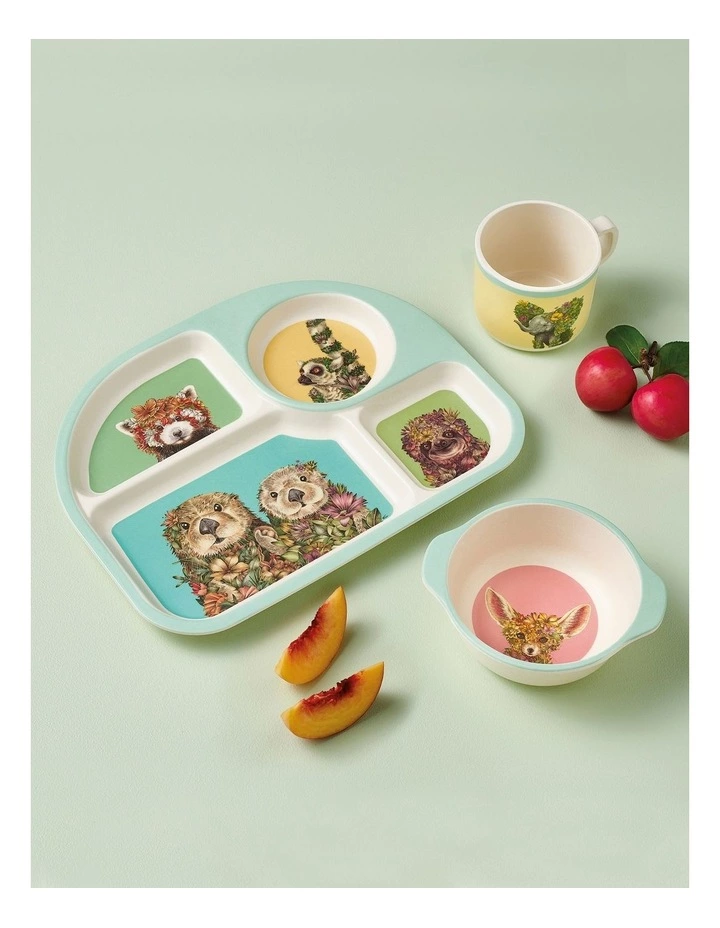 Maxwell & Williams Marini Ferlazzo Wild Planet Children's Bamboo 3pc Dinner Set Boxed 5 Maxwell & Williams Marini Ferlazzo Wild Planet Children's Bamboo 3pc Dinner Set Boxed - Image 5