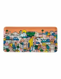 Maxwell & Williams Megan McKean Cities Rectangle Plate 25x12cm Los Angeles Gift Boxed