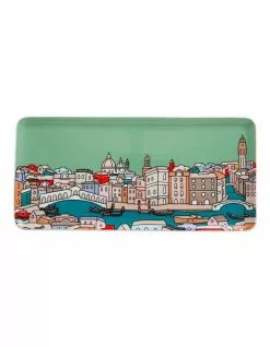 Maxwell & Williams Megan McKean Cities Rectangle Plate 25x12cm Venice Gift Boxed