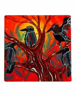 Maxwell & Williams Melanie Hava Journeys Ceramic Coaster 10cm Kookaburras