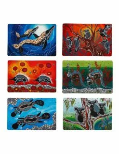 Maxwell & Williams Melanie Hava Journeys Reversible Placemat 43.5x28.5cm 6pc Gift Pack