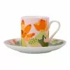 Maxwell & Williams Royal Botanic Gardens Lotus Demi Cup & Saucer 100ML Pink Gift Boxed
