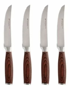 Maxwell & Williams Stanton Steak Knife Set 4pc Wood Boxed