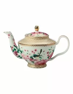 Maxwell & Williams Teas & C's Silk Road Teapot With Infuser 500ML White Gift Boxed