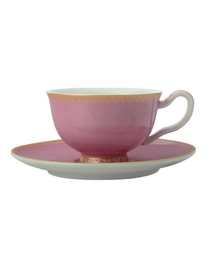 Maxwell & Williams Teas & C's Classic Footed Cup & Saucer 200ML Hot Pink Gift Boxed 1 Maxwell & Williams Teas & C's Classic Footed Cup & Saucer 200ML Hot Pink Gift Boxed