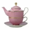 Maxwell & Williams Teas & C's Classic Tea for One with Infuser 380ML Hot Pink Gift Boxed