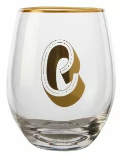 Maxwell & Williams The Letterettes Stemless Glass 500ML "C" Boxed