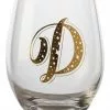 Maxwell & Williams The Letterettes Stemless Glass 500ML "D" Boxed