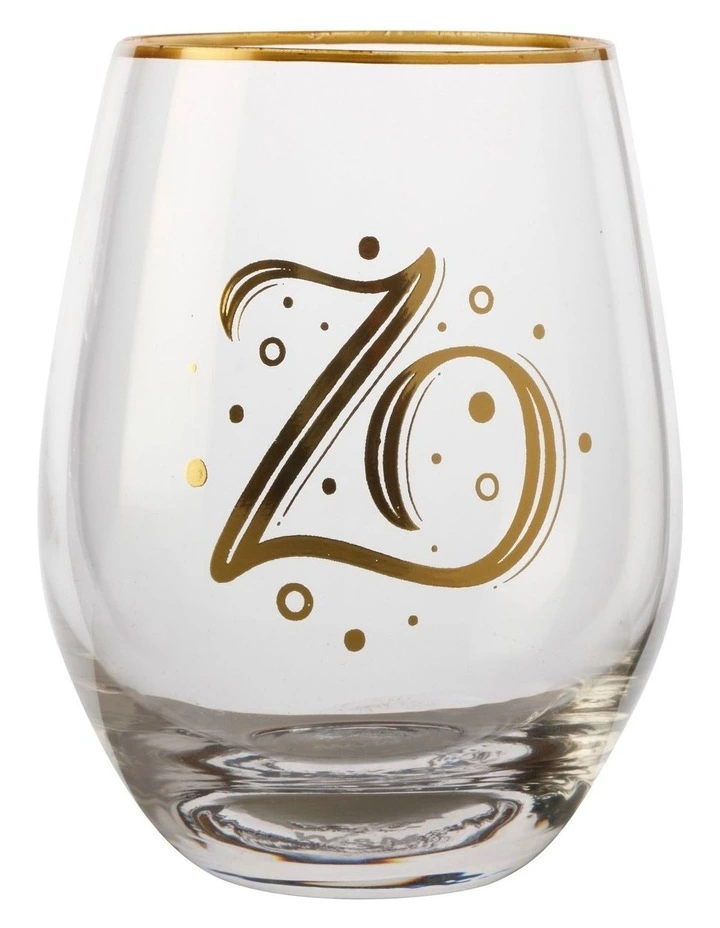 Maxwell & Williams The Letterettes Stemless Glass 500ML "Z" Boxed 1 Maxwell & Williams The Letterettes Stemless Glass 500ML "Z" Boxed