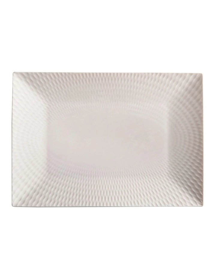 Maxwell & Williams White Basics Diamonds Rectangular Platter 25x18cm Boxed 1 Maxwell & Williams White Basics Diamonds Rectangular Platter 25x18cm Boxed