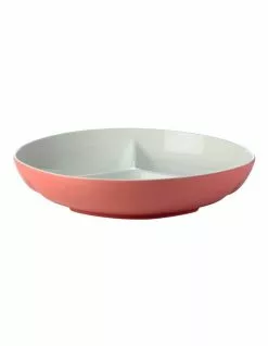 Maxwell & Williams Mezze Divided Platter 32cm Coral Boxed