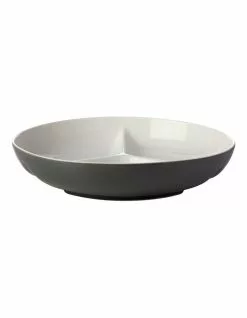 Maxwell & Williams Mezze Divided Platter 32cm Charcoal Boxed