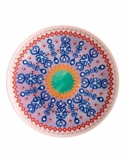 Maxwell & Williams Teas & C's Zanzibar Coupe Plate 19.5cm Ikat Gift Boxed