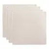 Maxwell & Williams Table Accents Leather Look Cowhide Coaster Set Of 4 In Ivory