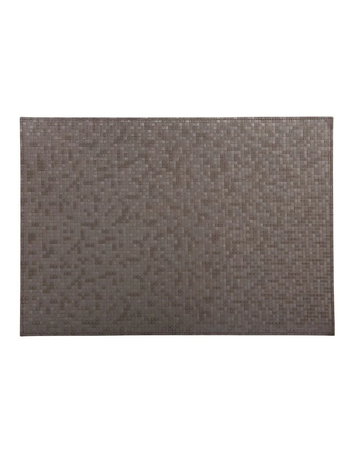 Maxwell & Williams Table Accents Leather Look Mosaic Placemat 43x30cm In Taupe 1 Maxwell & Williams Table Accents Leather Look Mosaic Placemat 43x30cm In Taupe