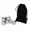 BarCraft Wine Cube Set of 6 Stainless Steel Gift Boxed