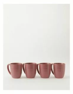 Vue Desert Bloom Mug Set of 4 Pink