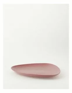 Vue Desert Bloom Oblong Platter Pink