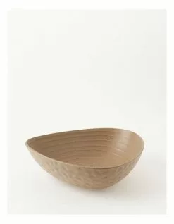 Vue Desert Bloom Oblong Serving Bowl Sand