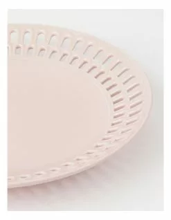 Heritage Lace Pink Carved Round Platter -Dining Sales 864783820 3 720x928